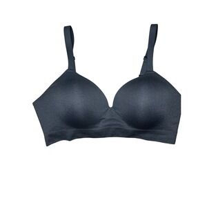 Truekind Wireless Bra Large Black Seamless Comfort Bralette NWOT